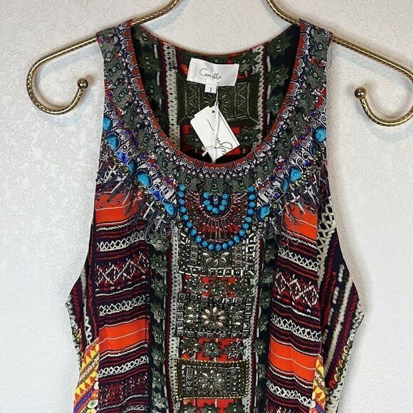 NWT Camilla Dance of the Dao Short Racer Back Dress Size Small - Picture 5 of 15